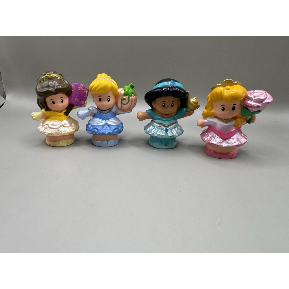 Disney Little People Princess Figures Belle Cinderella Jasmine Aurora Lot